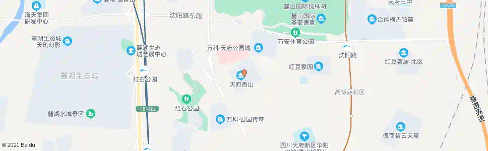 成都香山社区_公交站地图_成都公交_妙搜公交查询2025