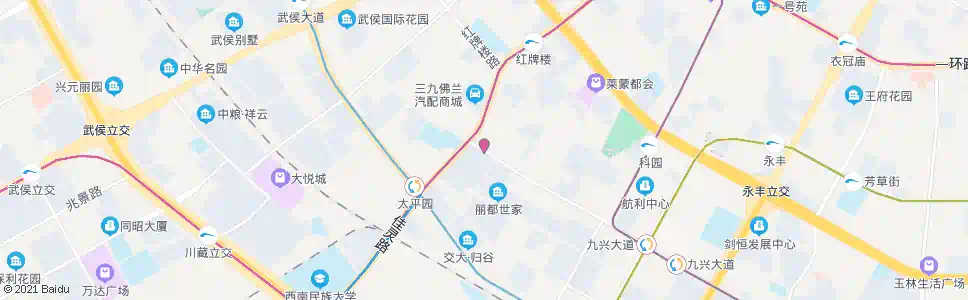 成都长益路川藏路口_公交站地图_成都公交_妙搜公交查询2025