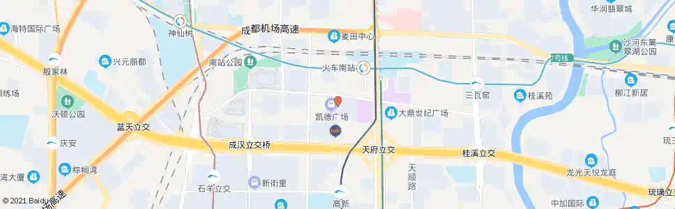 成都新平路中_公交站地图_成都公交_妙搜公交查询2025
