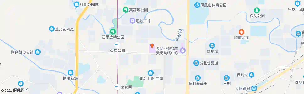 成都福地广场_公交站地图_成都公交_妙搜公交查询2025