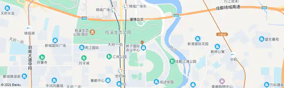 成都新会展中心北侧_公交站地图_成都公交_妙搜公交查询2025