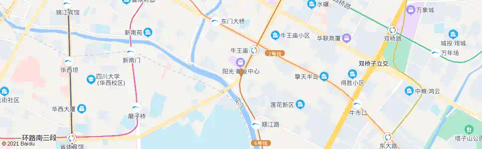 成都九眼桥北_公交站地图_成都公交_妙搜公交查询2025