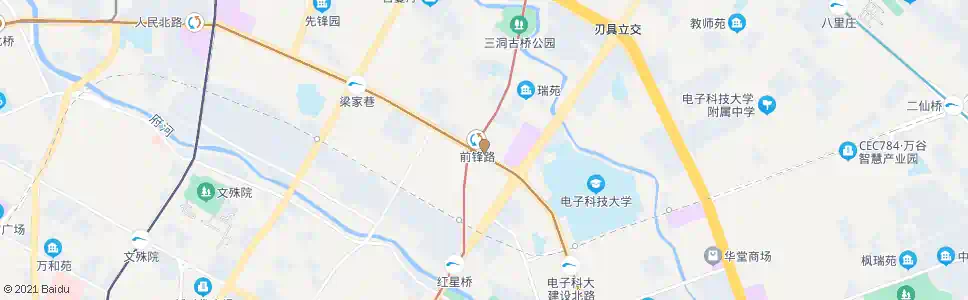 成都前锋路站_公交站地图_成都公交_妙搜公交查询2025