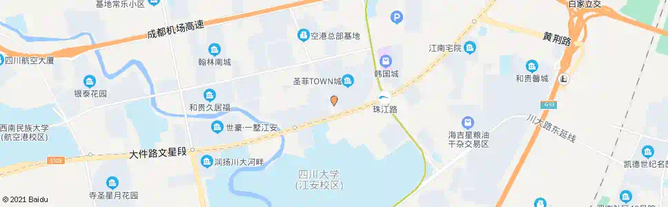 成都黄河路大件路口_公交站地图_成都公交_妙搜公交查询2025