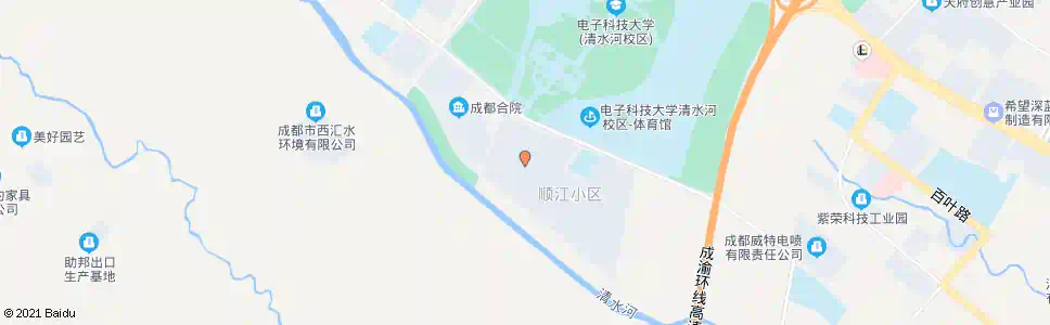 成都顺江小区_公交站地图_成都公交_妙搜公交查询2025