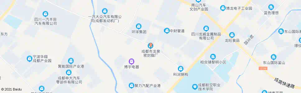 成都龙泉密封脂厂_公交站地图_成都公交_妙搜公交查询2025