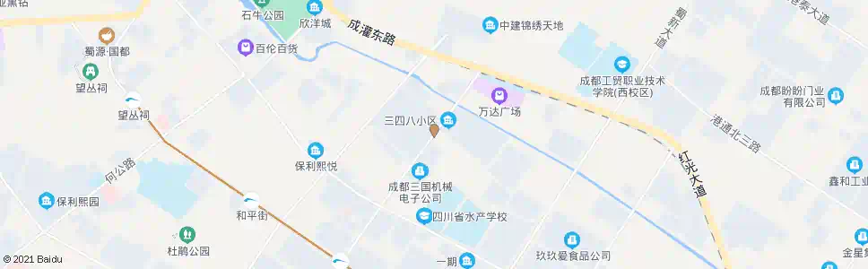 成都三四八厂_公交站地图_成都公交_妙搜公交查询2025