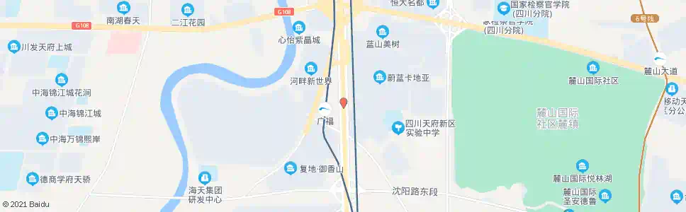 成都天府大道广福_公交站地图_成都公交_妙搜公交查询2025