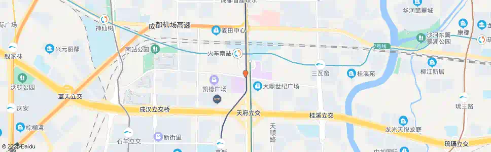 成都天府大道盛和一路口_公交站地图_成都公交_妙搜公交查询2025