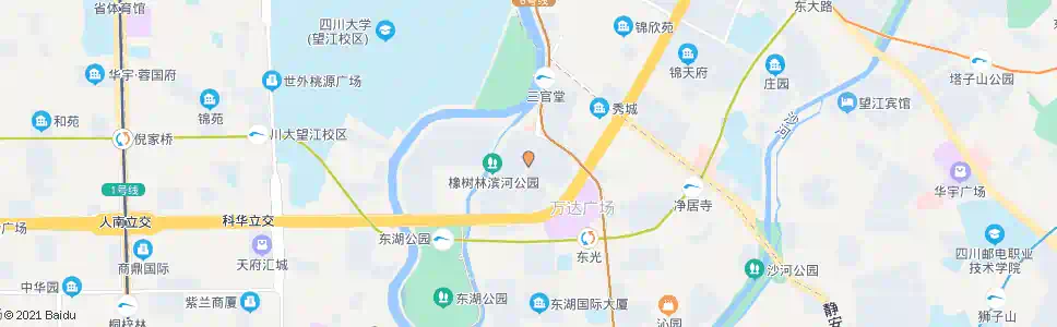 成都橡树林路_公交站地图_成都公交_妙搜公交查询2025