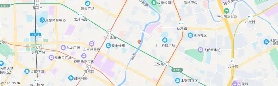 成都东安北路_公交站地图_成都公交_妙搜公交查询2025