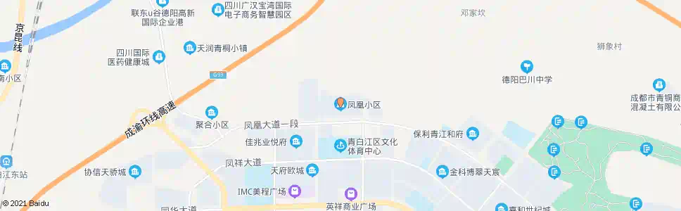 成都凤凰小区_公交站地图_成都公交_妙搜公交查询2025