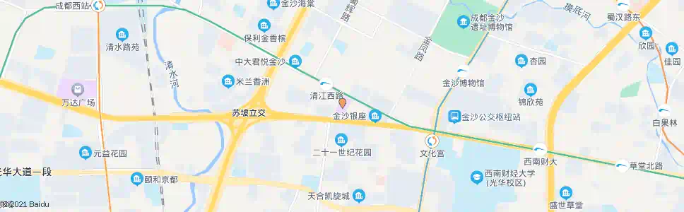 成都西单商场_公交站地图_成都公交_妙搜公交查询2025