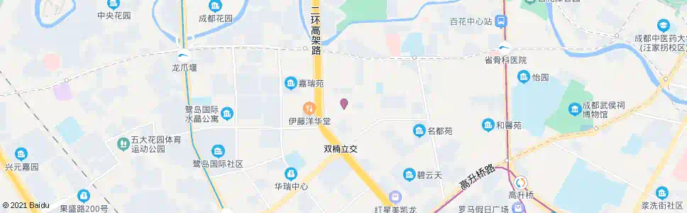 成都置信北街_公交站地图_成都公交_妙搜公交查询2025