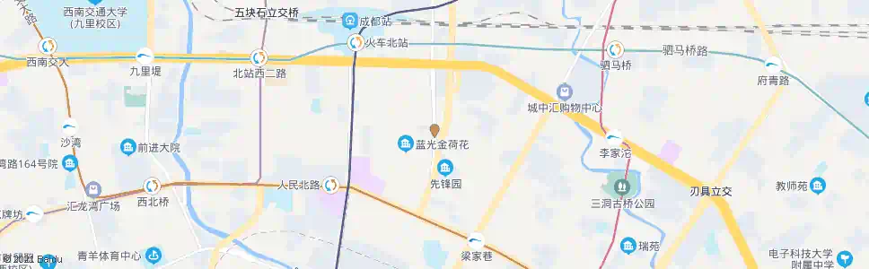 成都北站东二路南_公交站地图_成都公交_妙搜公交查询2025