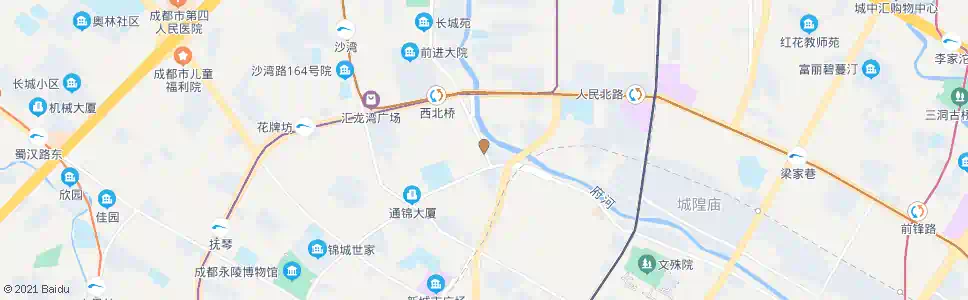 成都西体北路南_公交站地图_成都公交_妙搜公交查询2025