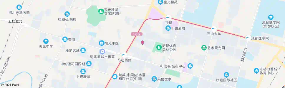 成都金鹏路1站_公交站地图_成都公交_妙搜公交查询2025