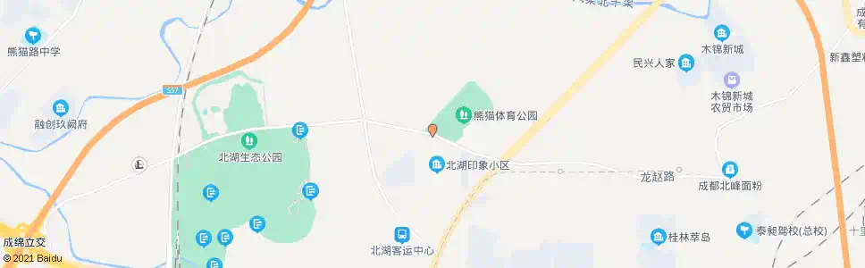 成都熊猫体育公园_公交站地图_成都公交_妙搜公交查询2025