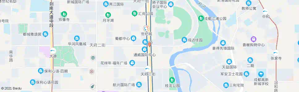 成都益州大道天府二街口_公交站地图_成都公交_妙搜公交查询2025