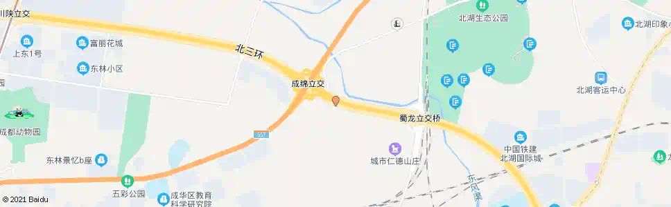 成都三环成绵立交东内侧_公交站地图_成都公交_妙搜公交查询2025