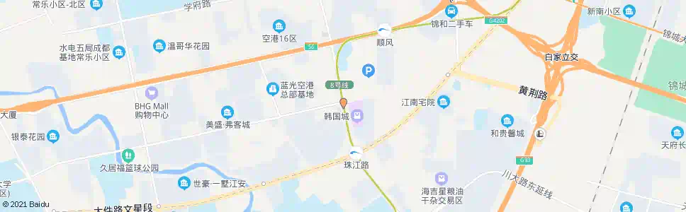 成都珠江路临港路口_公交站地图_成都公交_妙搜公交查询2025