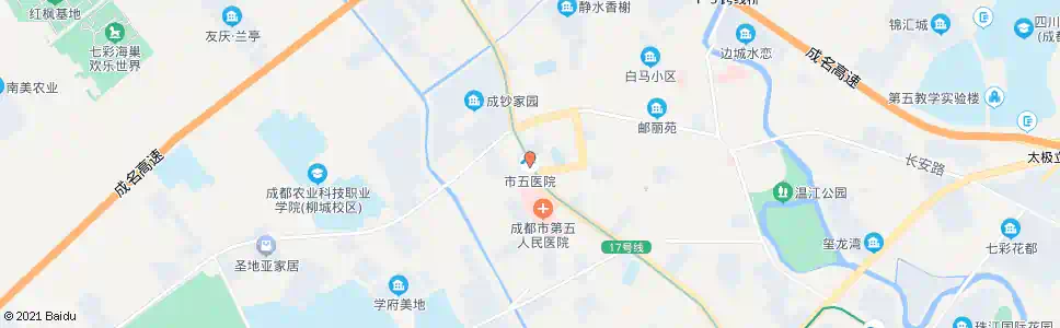 成都五医院_公交站地图_成都公交_妙搜公交查询2025