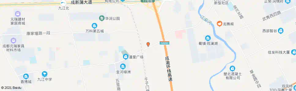 成都千子门村_公交站地图_成都公交_妙搜公交查询2025