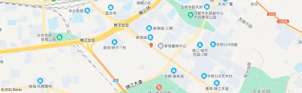 成都三环路娇子立交桥东_公交站地图_成都公交_妙搜公交查询2025