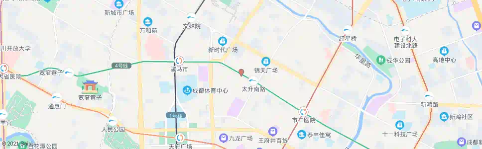 成都忠烈祠西街_公交站地图_成都公交_妙搜公交查询2025