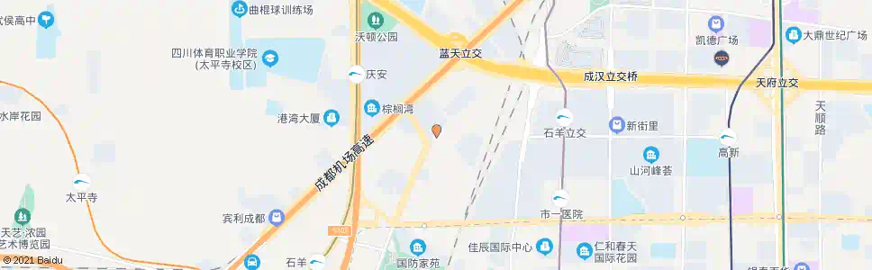 成都新园南二路口_公交站地图_成都公交_妙搜公交查询2025