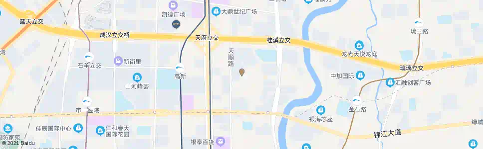 成都天环街天久北街口_公交站地图_成都公交_妙搜公交查询2025