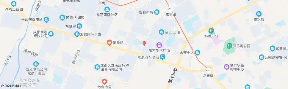 成都龙府花园_公交站地图_成都公交_妙搜公交查询2025