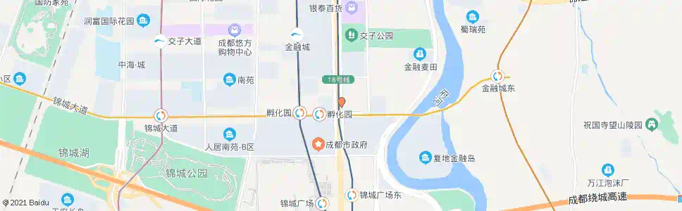 成都锦城大道天府大道口_公交站地图_成都公交_妙搜公交查询2025