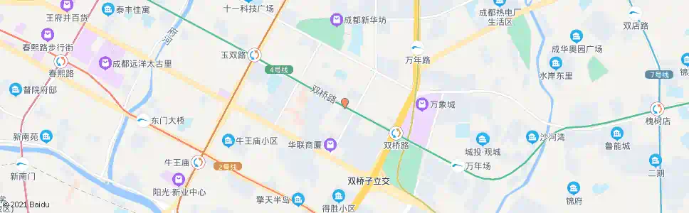 成都双桥路中_公交站地图_成都公交_妙搜公交查询2025