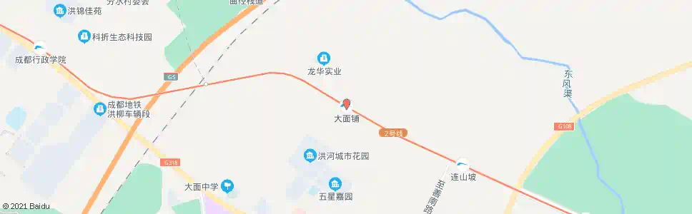 成都地铁大面铺站_公交站地图_成都公交_妙搜公交查询2025