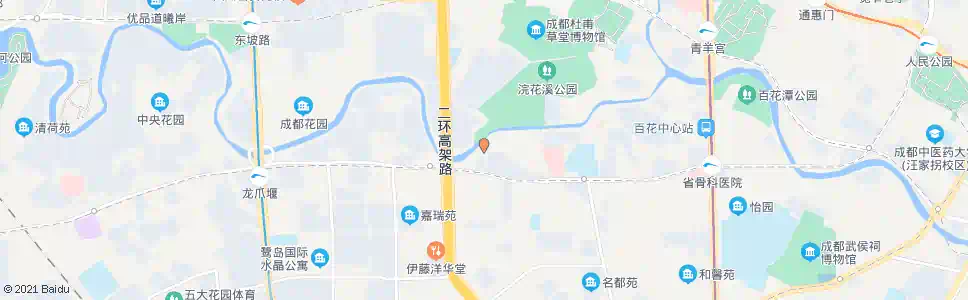 成都浣花滨河路_公交站地图_成都公交_妙搜公交查询2025