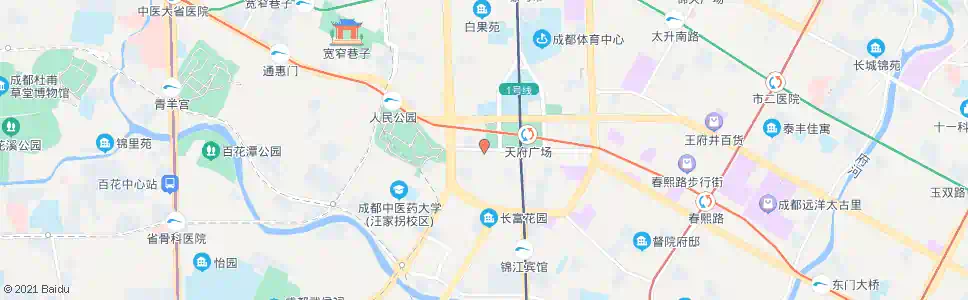 成都西御街_公交站地图_成都公交_妙搜公交查询2025