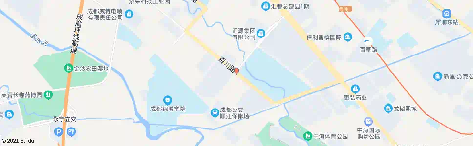 成都百川路新业路口_公交站地图_成都公交_妙搜公交查询2025