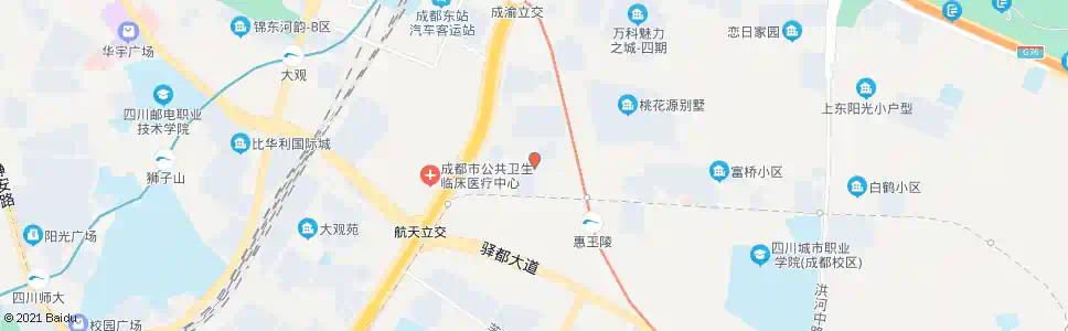 成都惠王陵西路_公交站地图_成都公交_妙搜公交查询2025