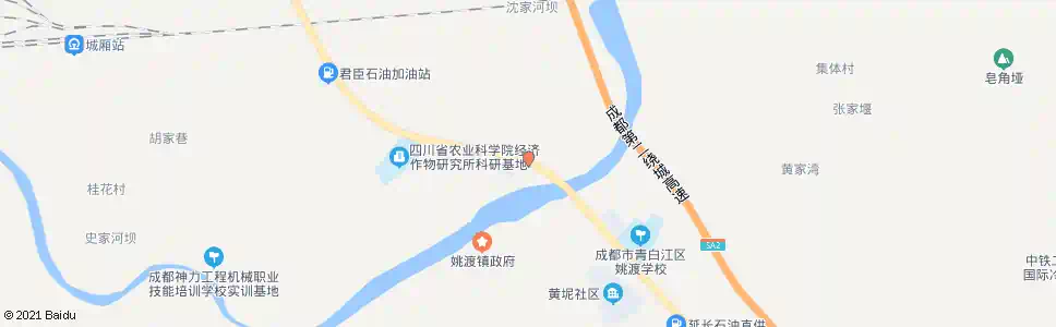 成都姚渡大桥_公交站地图_成都公交_妙搜公交查询2025