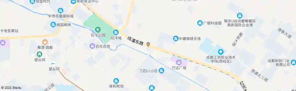 成都成灌路长清路口_公交站地图_成都公交_妙搜公交查询2025