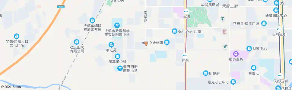 成都南华路天府四街口_公交站地图_成都公交_妙搜公交查询2025