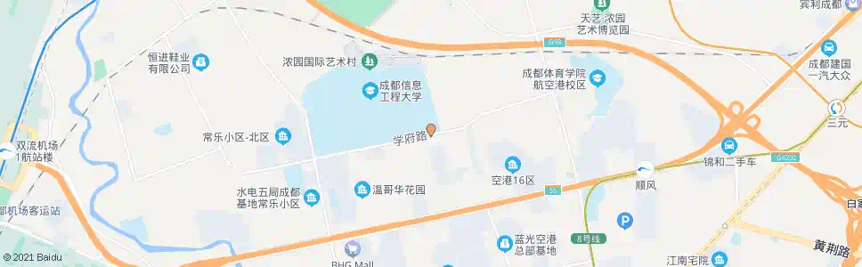 成都学府路二段_公交站地图_成都公交_妙搜公交查询2025