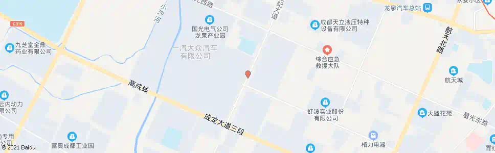 成都一汽大众南大门_公交站地图_成都公交_妙搜公交查询2025