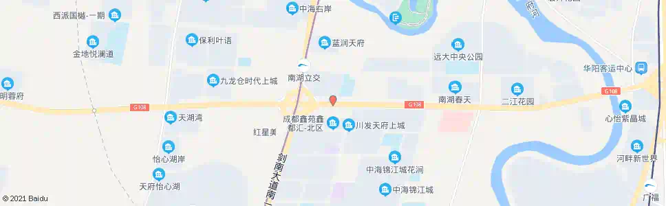 成都南湖立交东_公交站地图_成都公交_妙搜公交查询2025