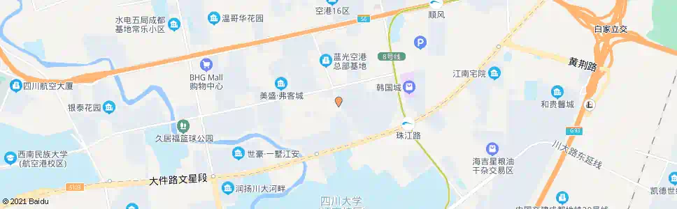 成都蔚蓝路口_公交站地图_成都公交_妙搜公交查询2025