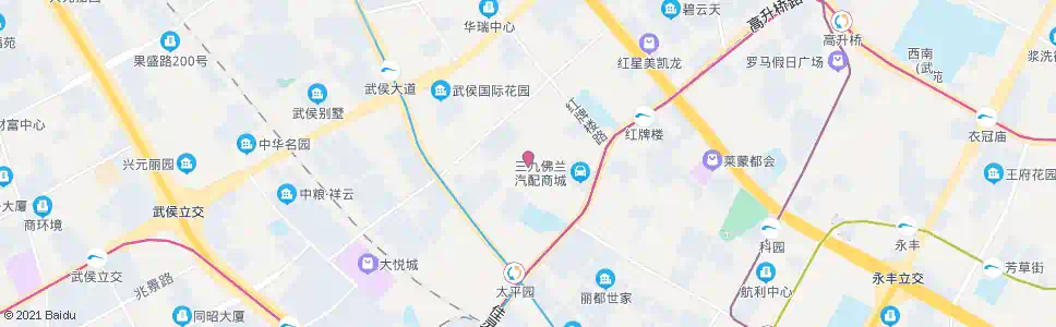 成都永盛路_公交站地图_成都公交_妙搜公交查询2025