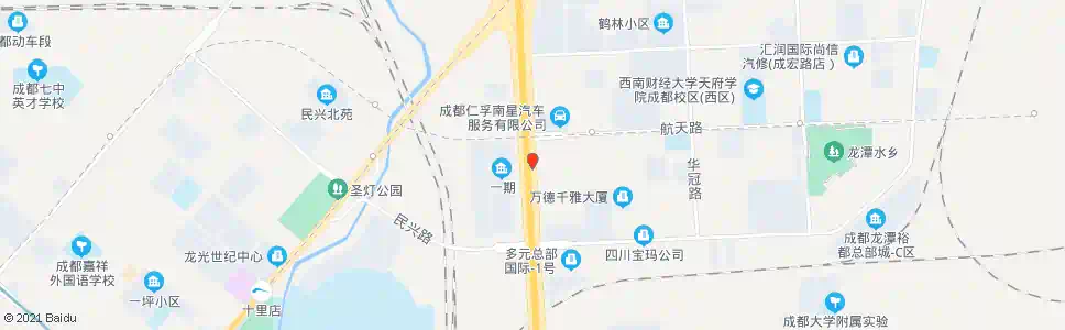 成都明天路口_公交站地图_成都公交_妙搜公交查询2025