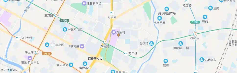 成都双成二路_公交站地图_成都公交_妙搜公交查询2025