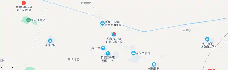 成都新都职业中学_公交站地图_成都公交_妙搜公交查询2025